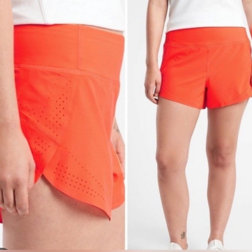 Athleta x Allyson Felix Legend Run With It Shorts Orange Size 1X